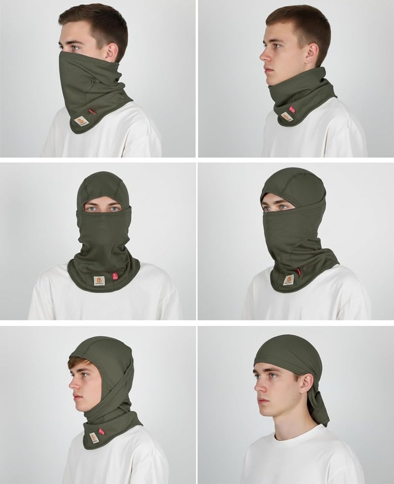 BOCOMAL FR Flame Resistant Balaclava Face Mask Arc Rated NFPA2112 CAT2 Helmet Liner Covering Hood for Welding - Image 2